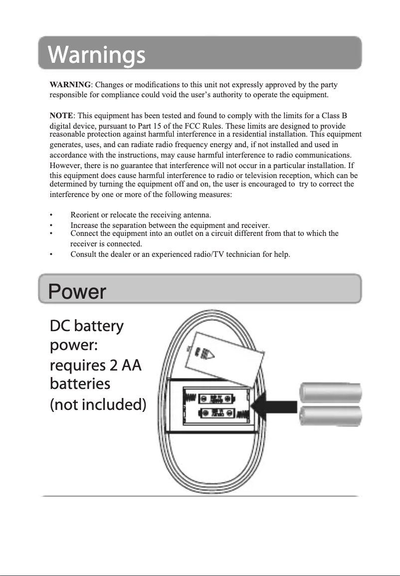 Page 1 de la notice Manuel utilisateur GPX SA302P