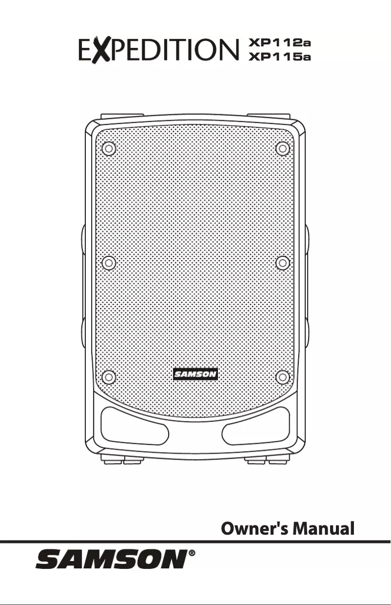 Page n°1 - Manuel utilisateur Samson Expedition XP112A