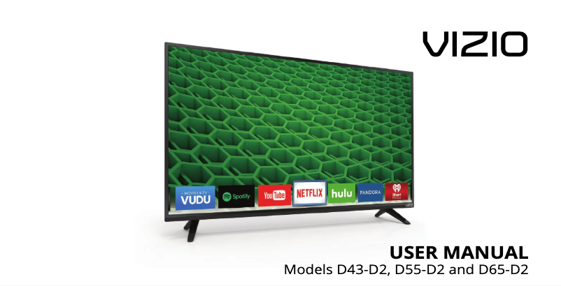 Page n°1 - Manuel utilisateur VIZIO D43-D2