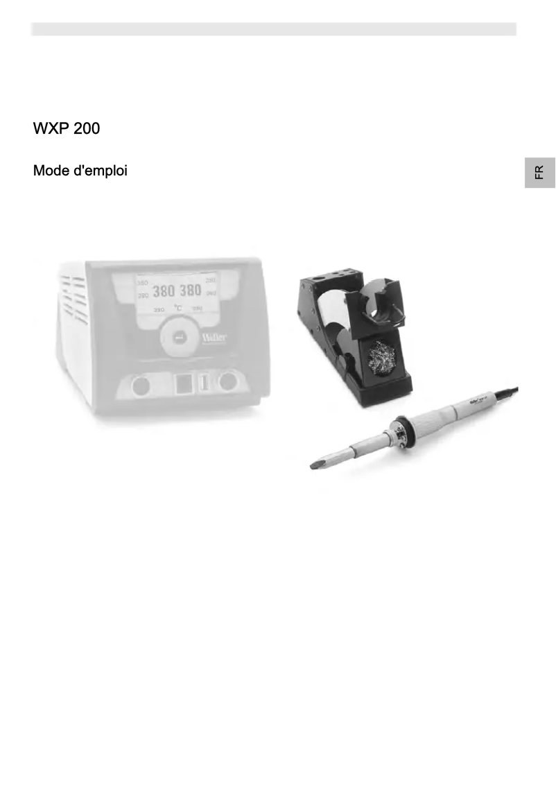 Page n°1 - Manuel utilisateur Weller WXP 65
