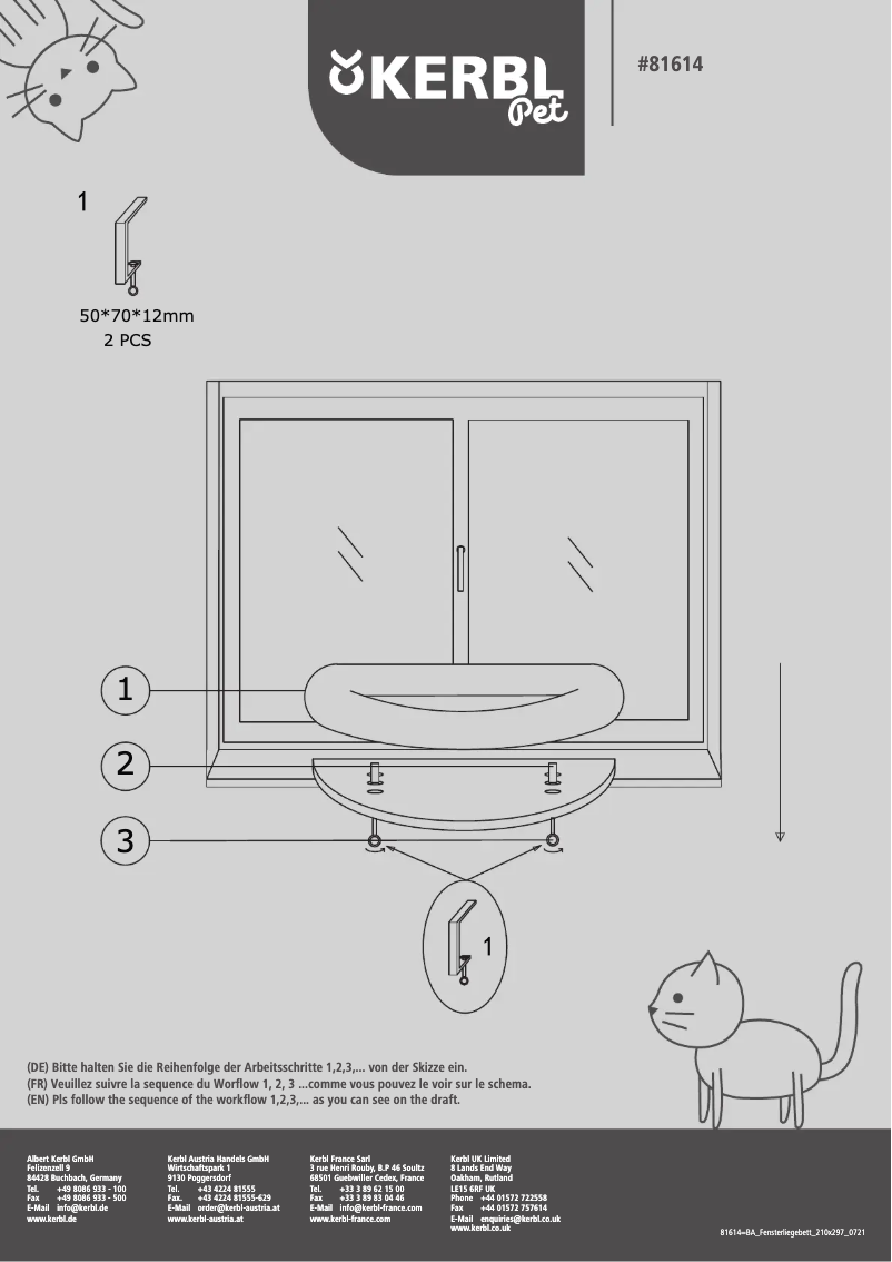 Page 1 de la notice Manuel utilisateur Kerbl 81614