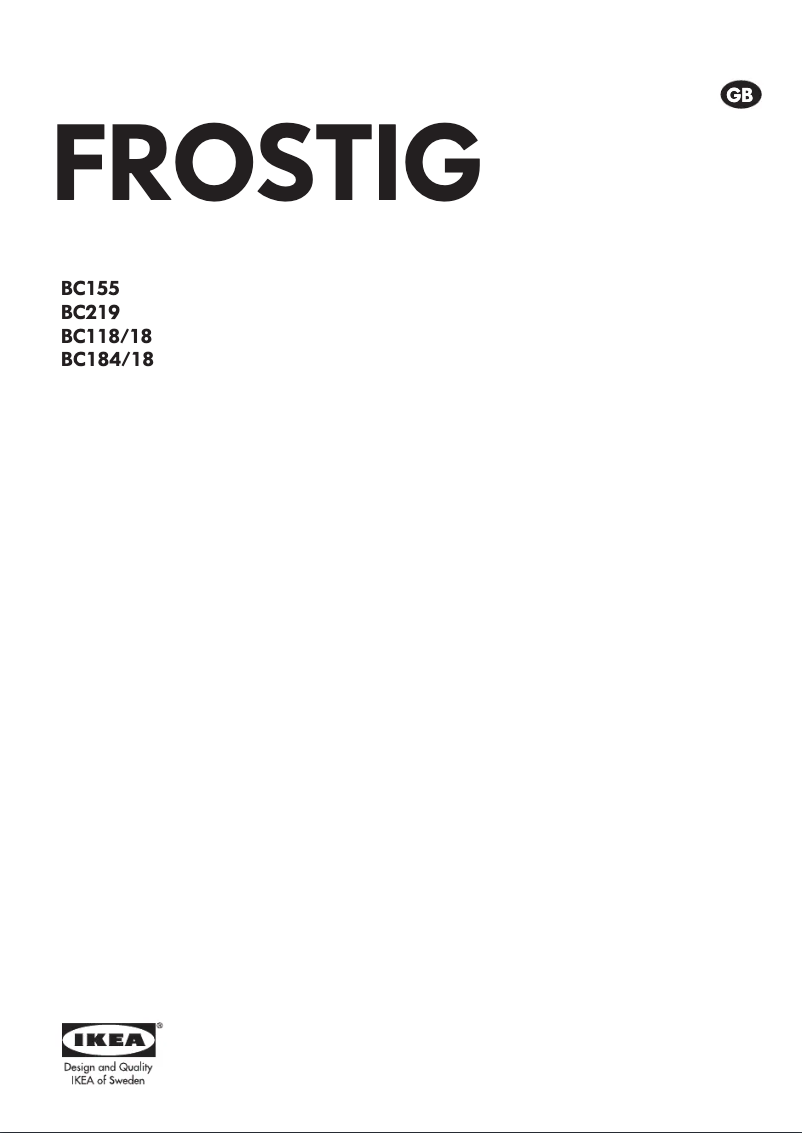 Page n°1 - Manuel utilisateur Whirlpool Frostig BC155