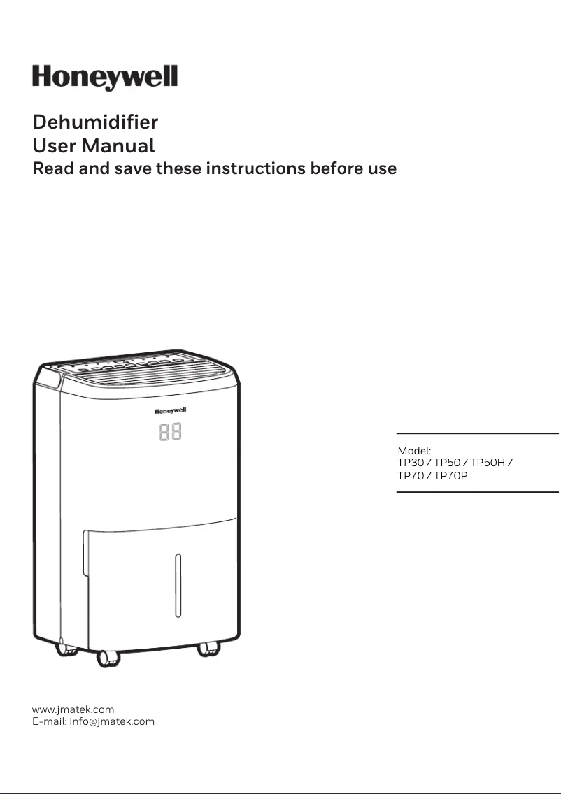 Page 1 de la notice Manuel utilisateur Honeywell TP30AWKN