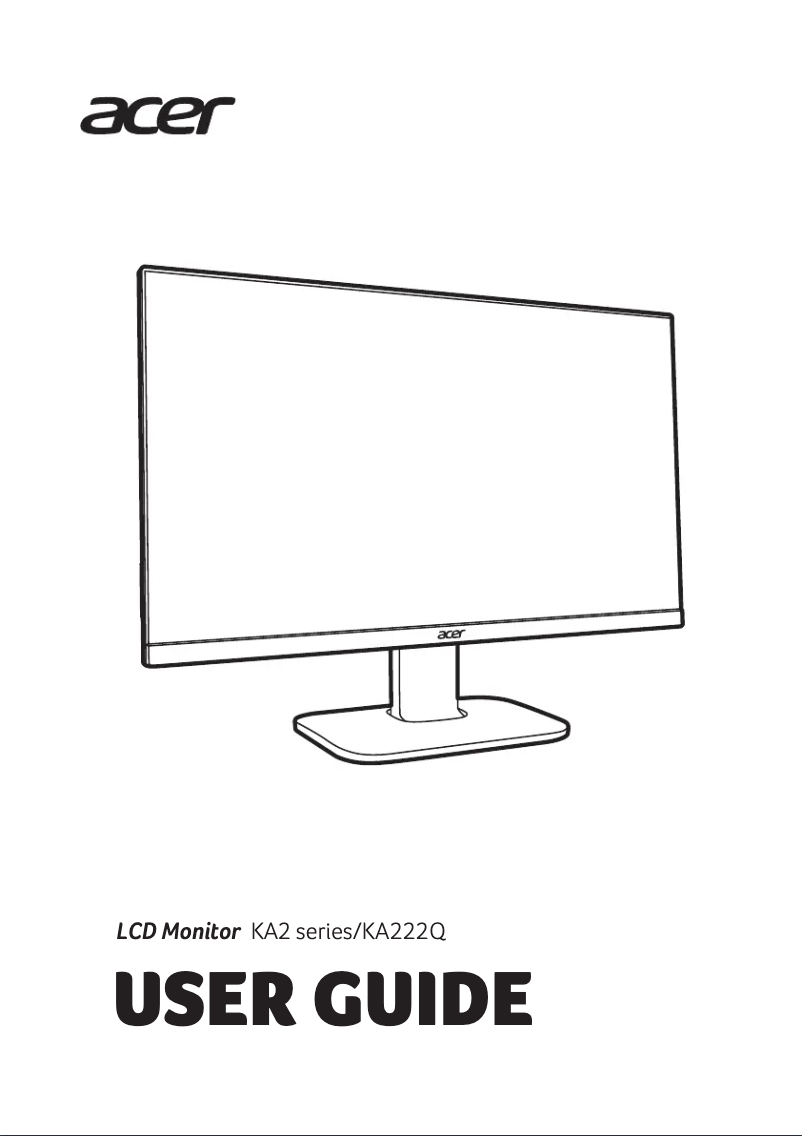 Image de la première page du manuel de l'appareil KA222QB