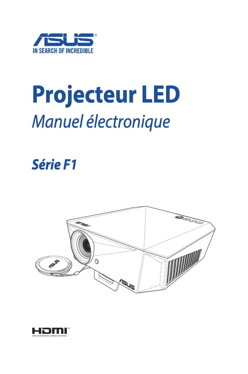 Page 1 de la notice Manuel utilisateur Asus F1