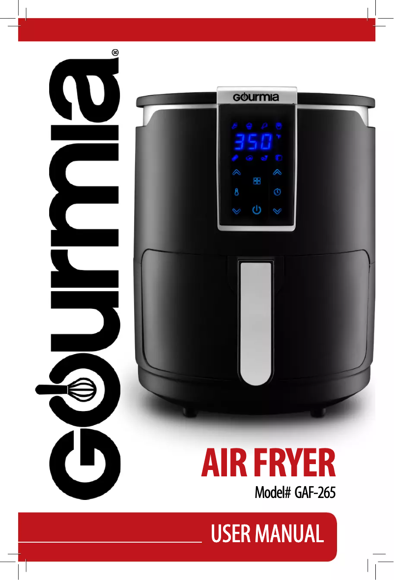 Page 1 de la notice Manuel utilisateur Gourmia GAF265