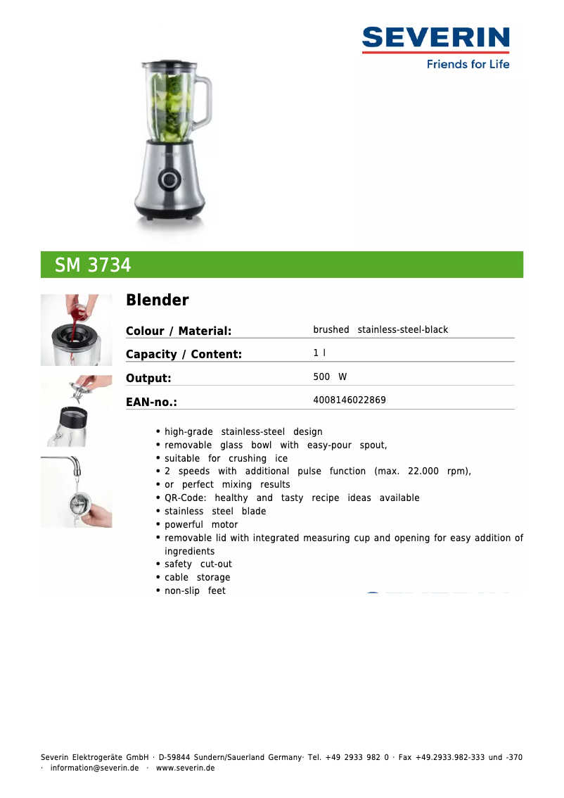 Image de la première page du manuel de l'appareil SM 3734