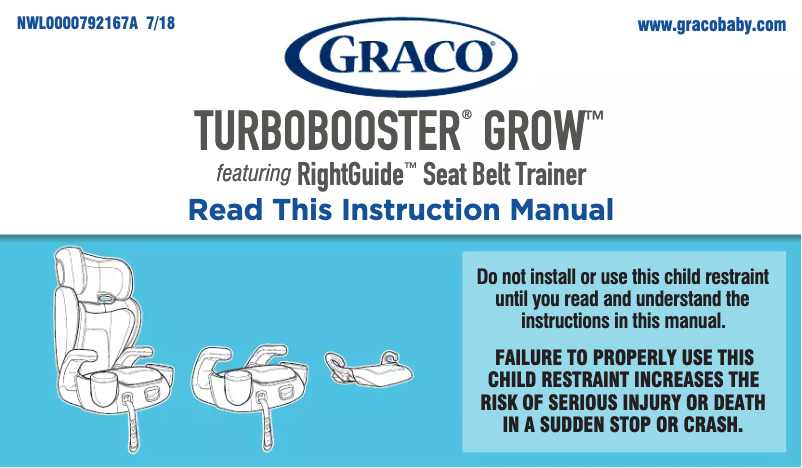 Page 1 de la notice Manuel utilisateur Graco Turbobooster Grow