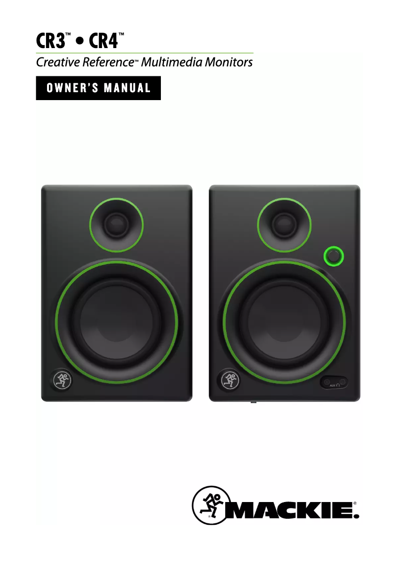 Page n°1 - Manuel utilisateur Mackie CR3