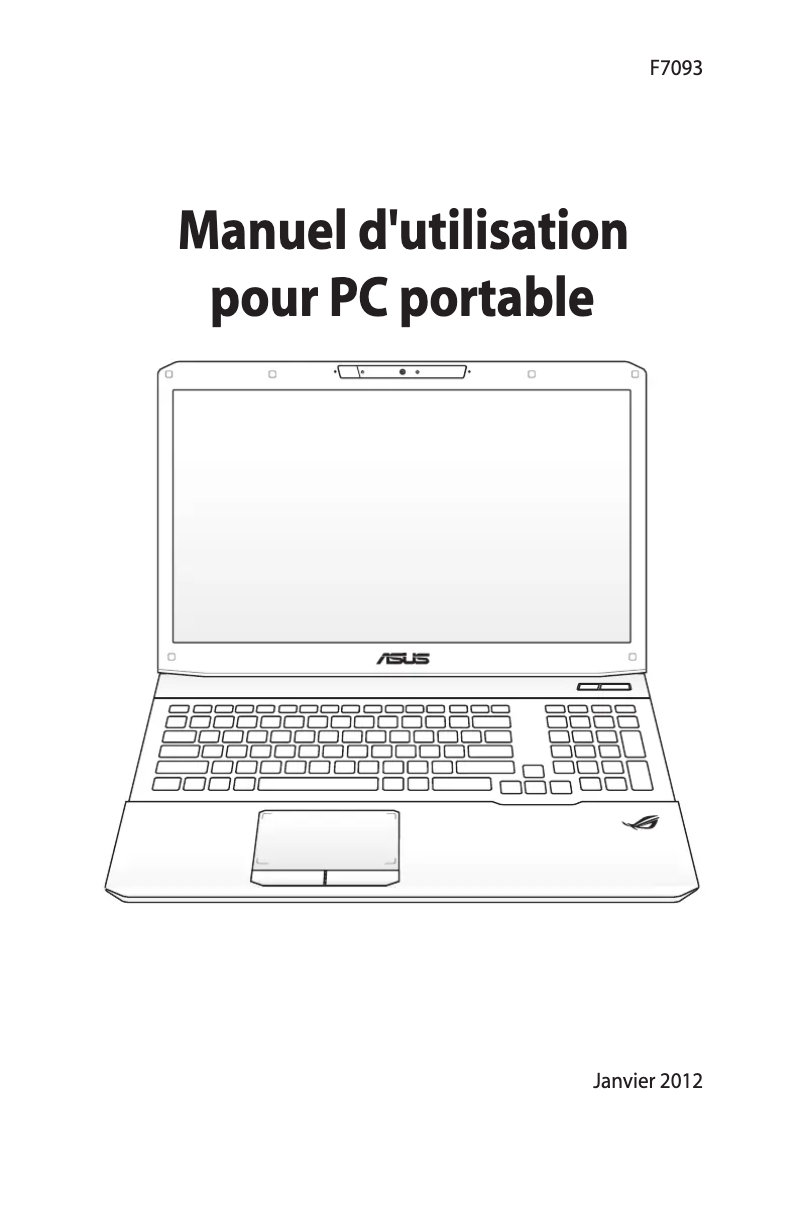 Page n°1 - Manuel utilisateur Asus ROG G75VX