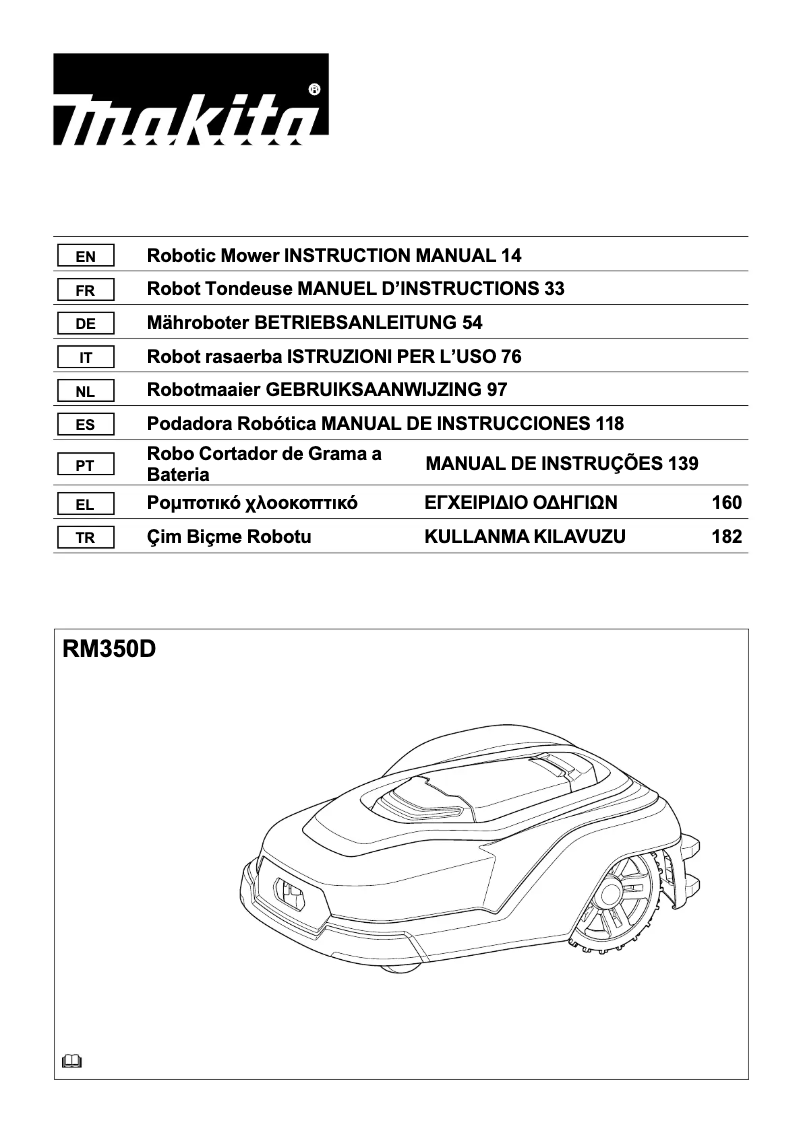 Page n°1 - Manuel utilisateur Makita RM350D
