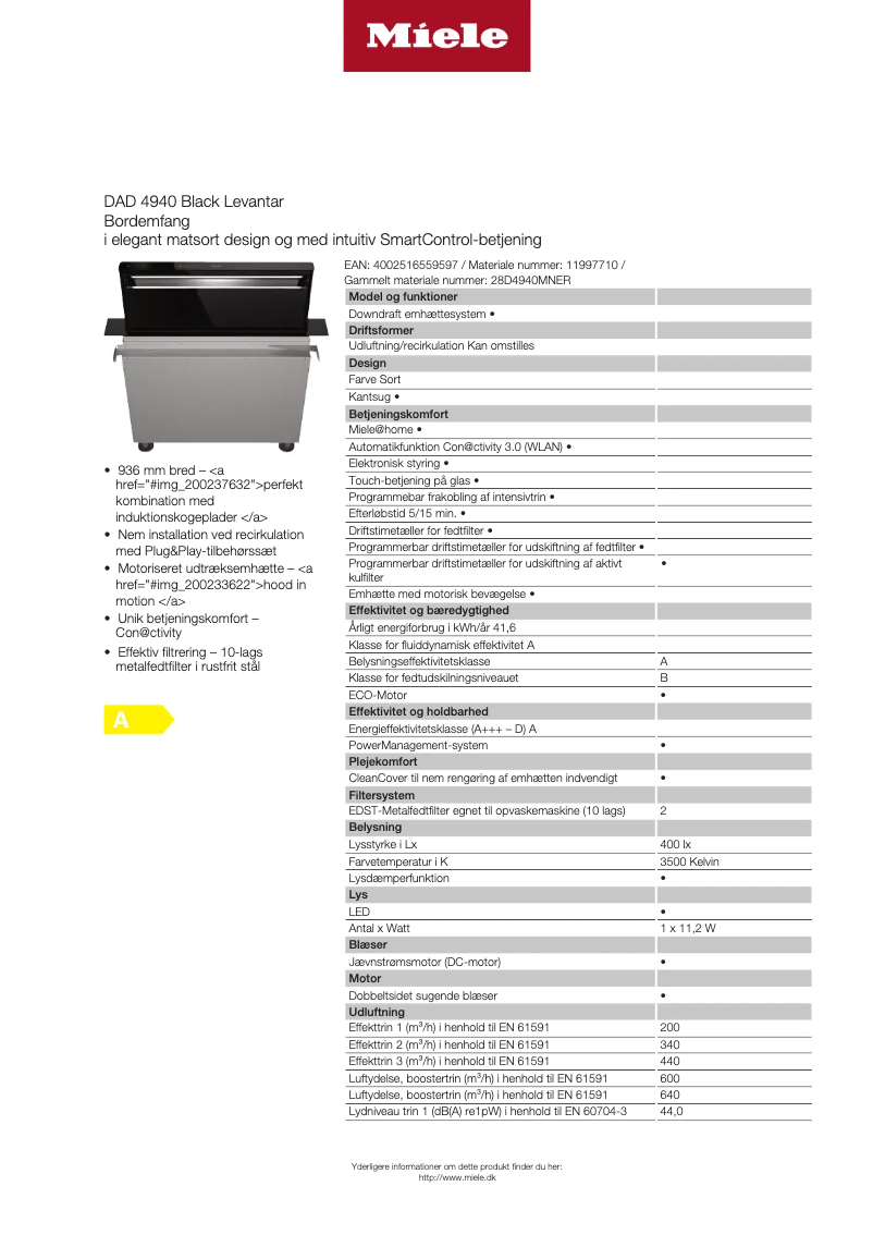 Image de la première page du manuel de l'appareil DAD 4940