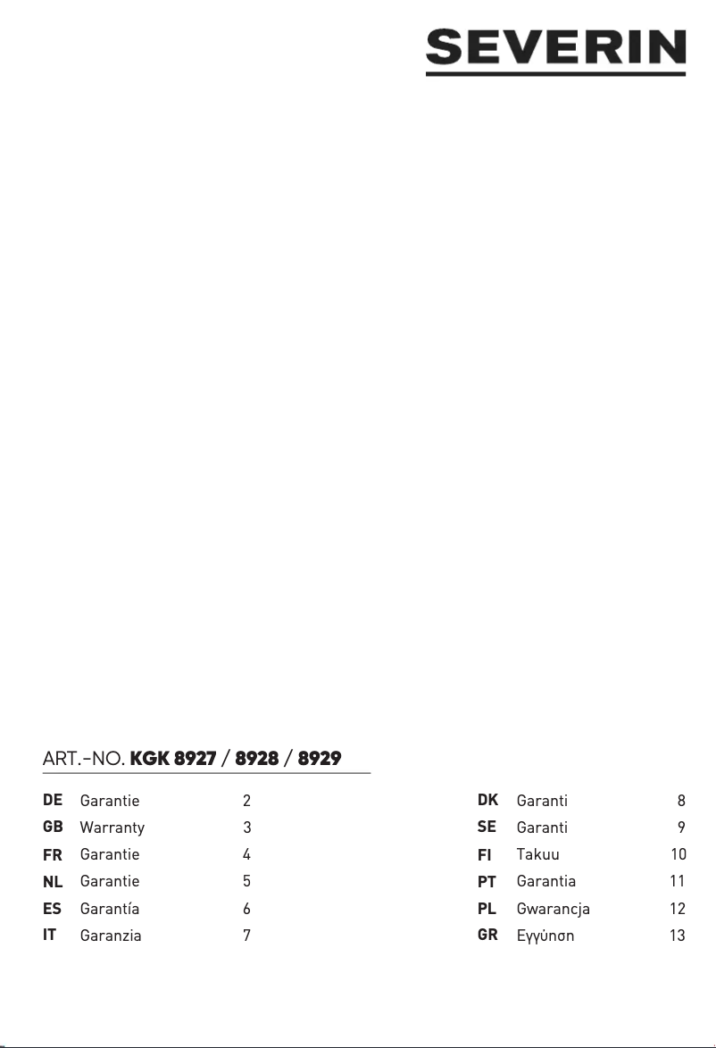 Image de la première page du manuel de l'appareil RKG 8927