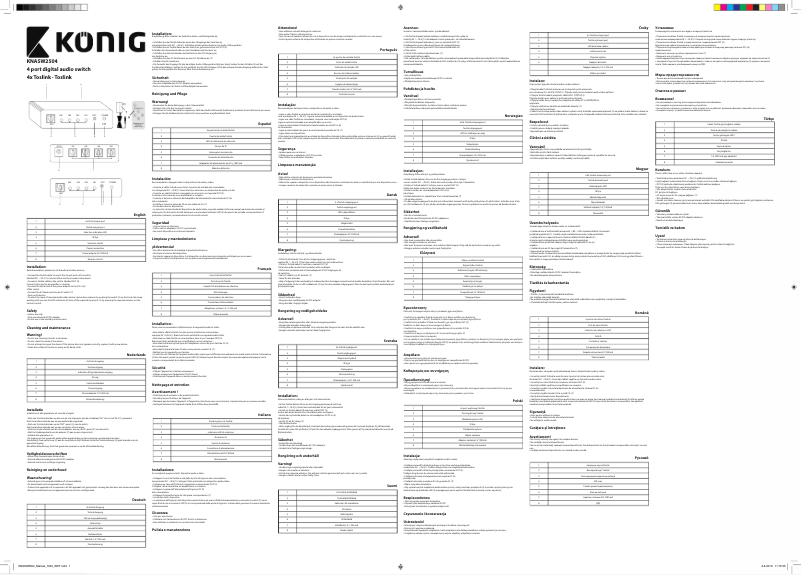 Image de la première page du manuel de l'appareil KNASW2504