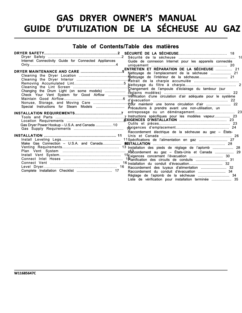 Page n°1 - Manuel utilisateur Whirlpool WGD5720RR