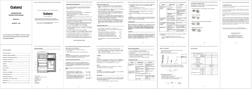 Página 1 del manual Manual de usuario Galanz GLR31TBKER