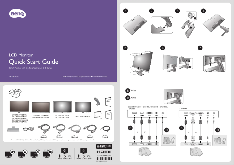 Image de la première page du manuel de l'appareil GL2480