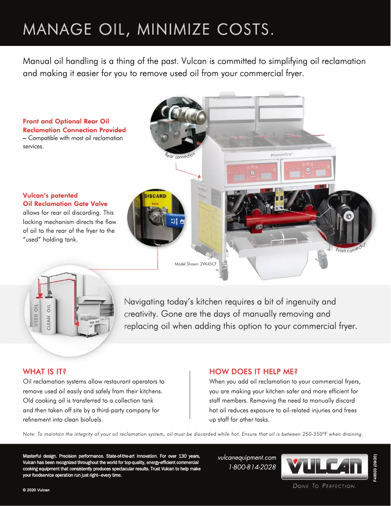 Page 1 de la notice Brochure Vulcan TR85