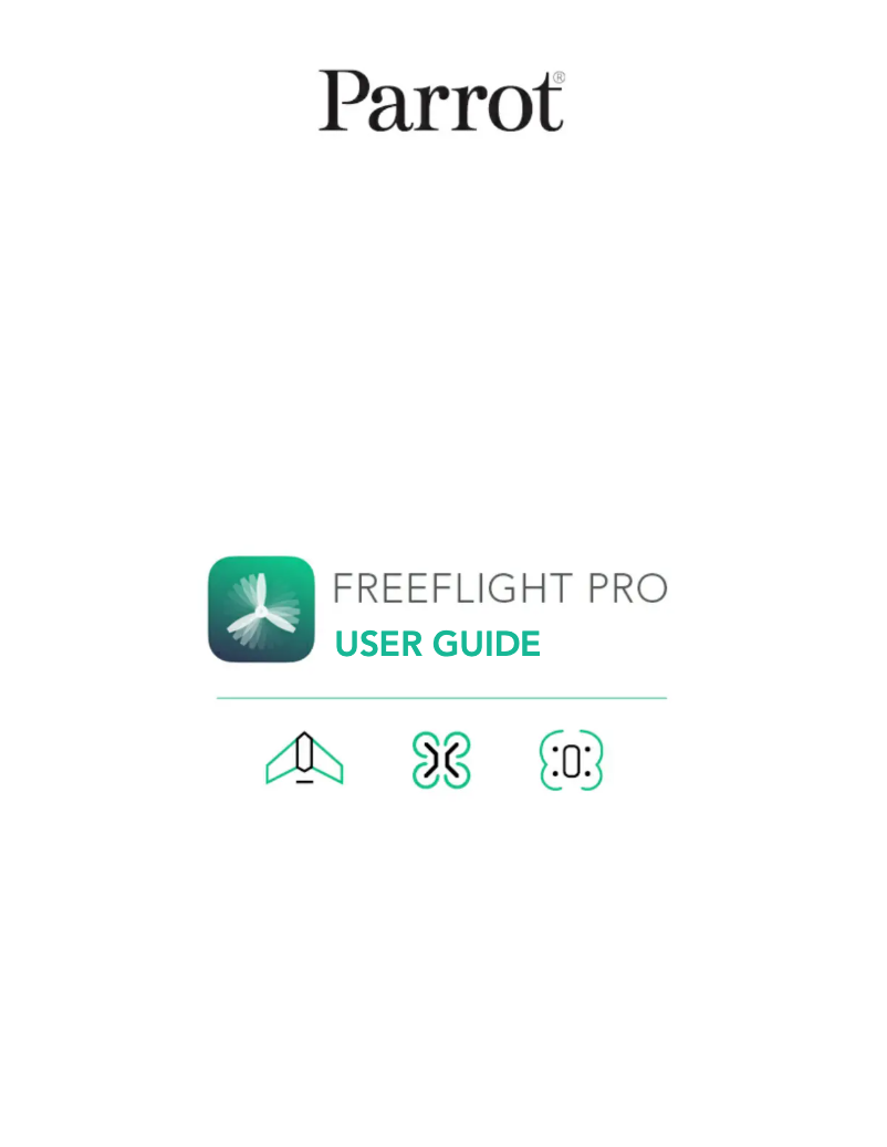 Page n°1 - Manuel utilisateur Parrot FreeFlight Pro