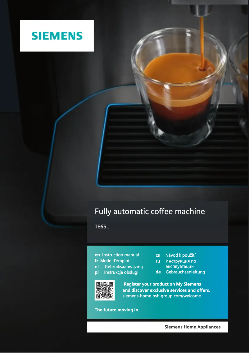 Image de la première page du manuel de l'appareil TE1319RW