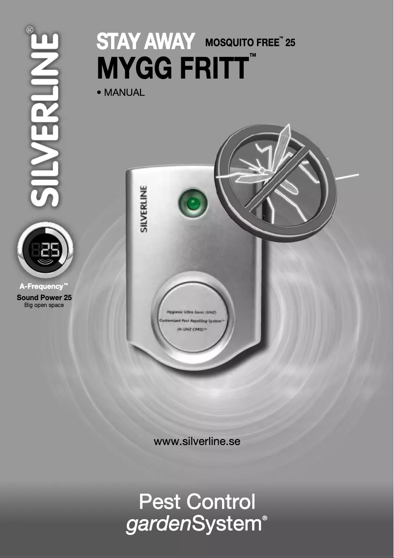 Page 1 de la notice Manuel utilisateur Silverline Stay Away 25