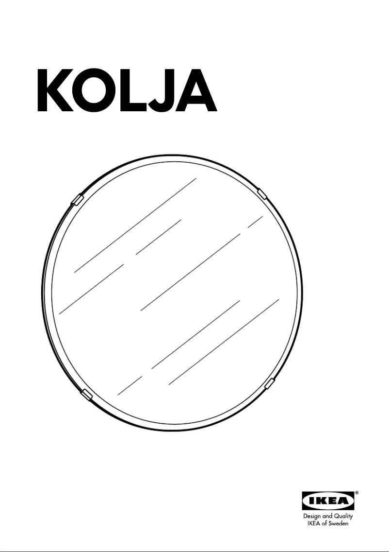 Image de la première page du manuel de l'appareil KOLJA (ROUND)