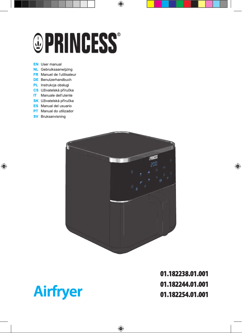 Page n°1 - Manuel utilisateur Princess Airfryer 182244