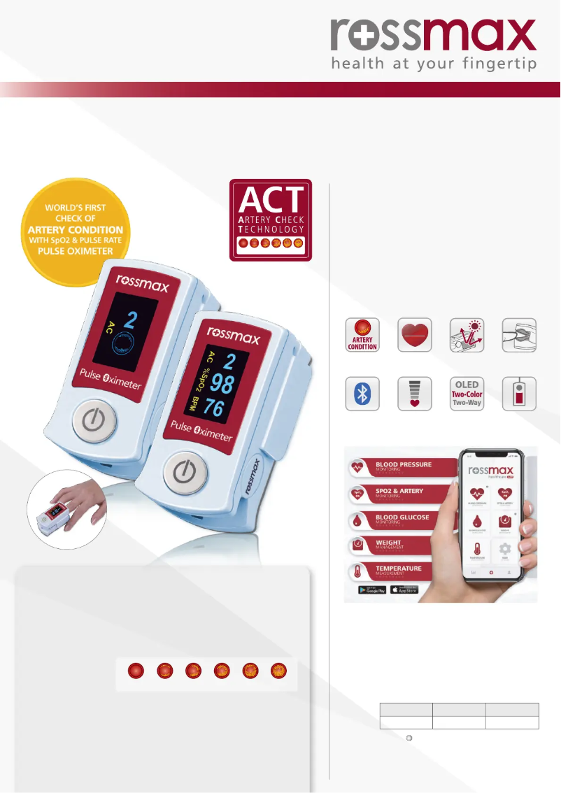 Page n°1 - Brochure Rossmax SB210