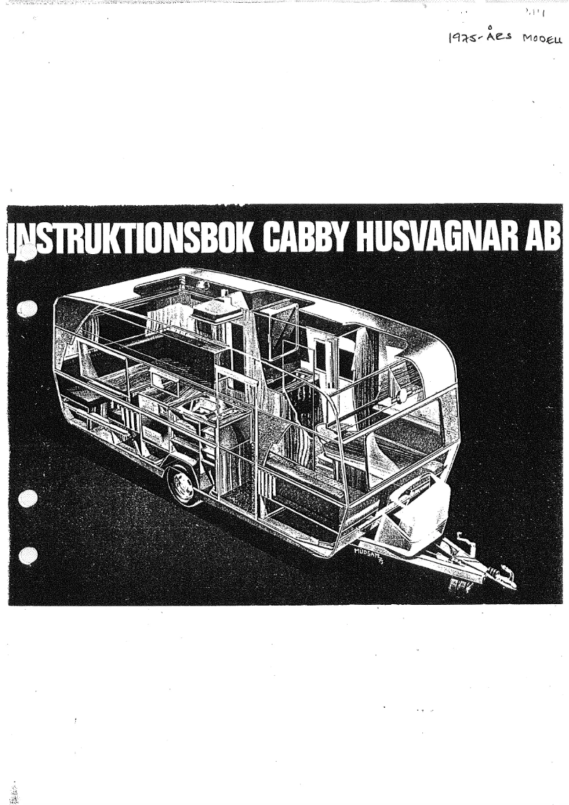 Page 1 de la notice Manuel utilisateur Cabby 1975