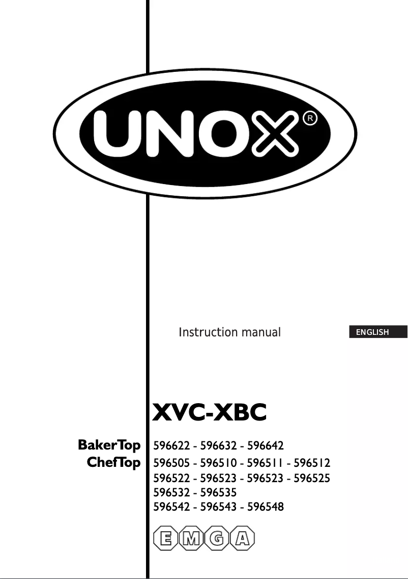 Página 1 del manual Manual de usuario Unox ChefTop