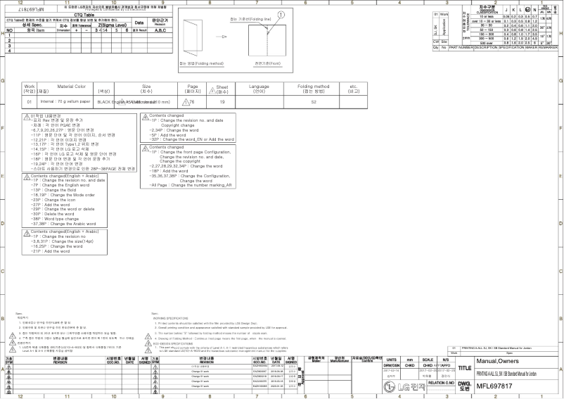 Page 1 de la notice Manuel utilisateur LG S4NW12JA3WB