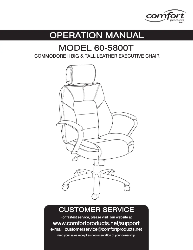 Page 1 de la notice Manuel utilisateur Comfort 60-5800T