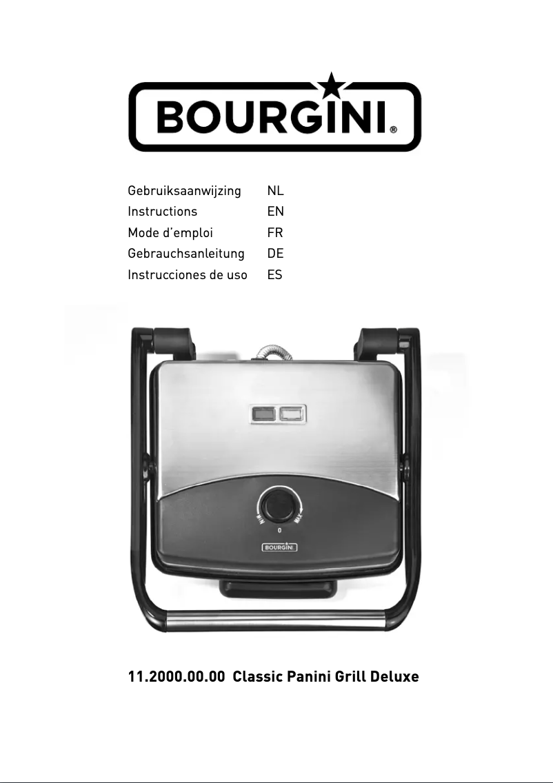 Page n°1 - Manuel utilisateur Bourgini Classic Deluxe 11.2000.00.00