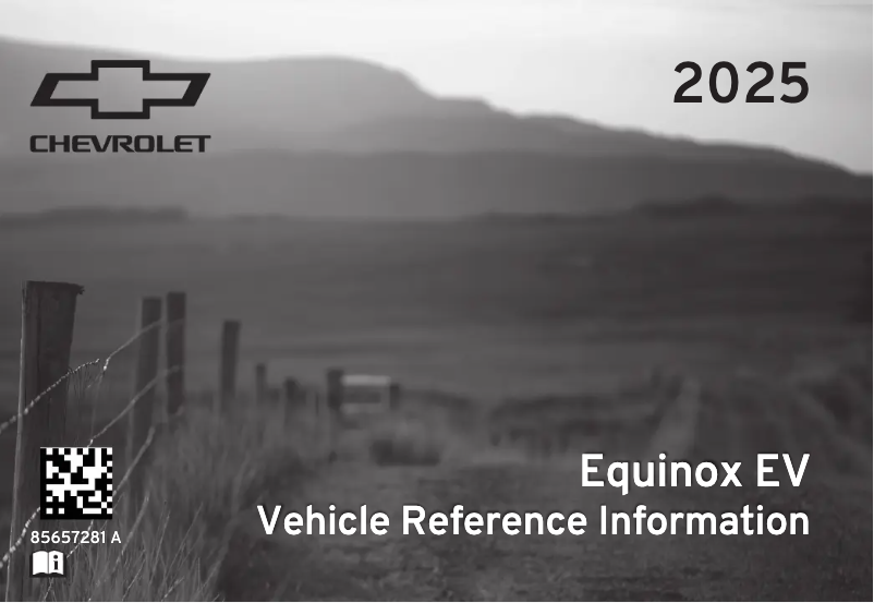 Image de la première page du manuel de l'appareil Equinox EV (2025)