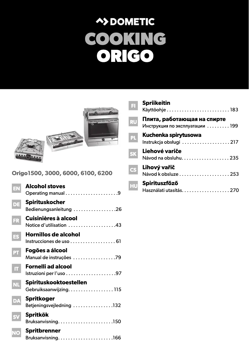 Page n°1 - Manuel utilisateur Dometic Origo 6000