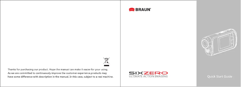 Page n°1 - Manuel utilisateur Braun SixZero Ultimate