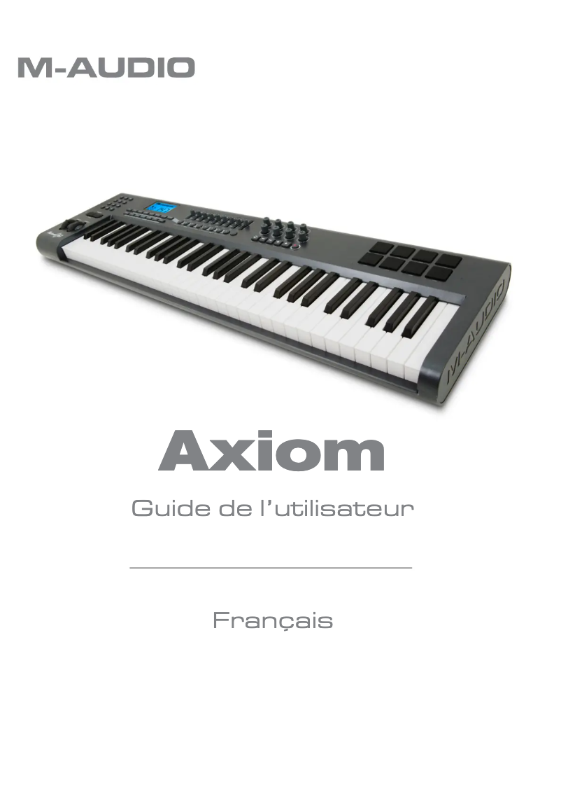 Image de la première page du manuel de l'appareil Axiom 25