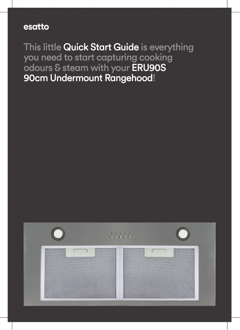 Page 1 de la notice Guide de démarrage rapide Esatto ERU90S