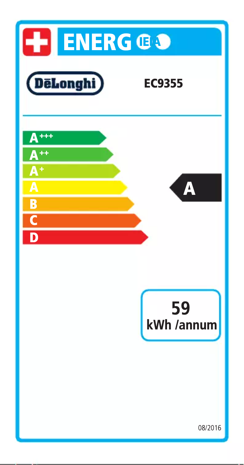 Image de la première page du manuel de l'appareil La Specialista Prestigio EC9355.M