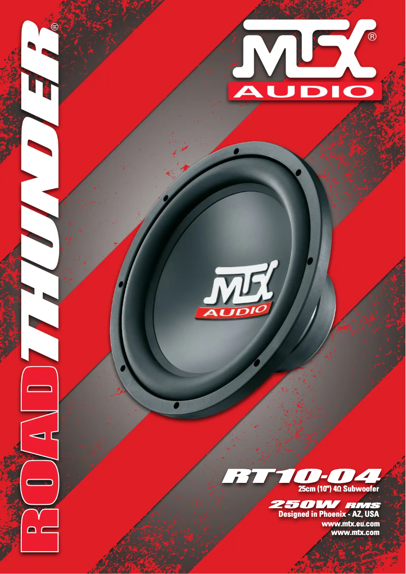 Página 1 del manual Manual de usuario MTX Audio RT10-04
