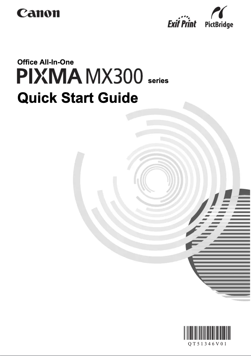 Page n°1 - Guide de démarrage rapide Canon Pixma MX300