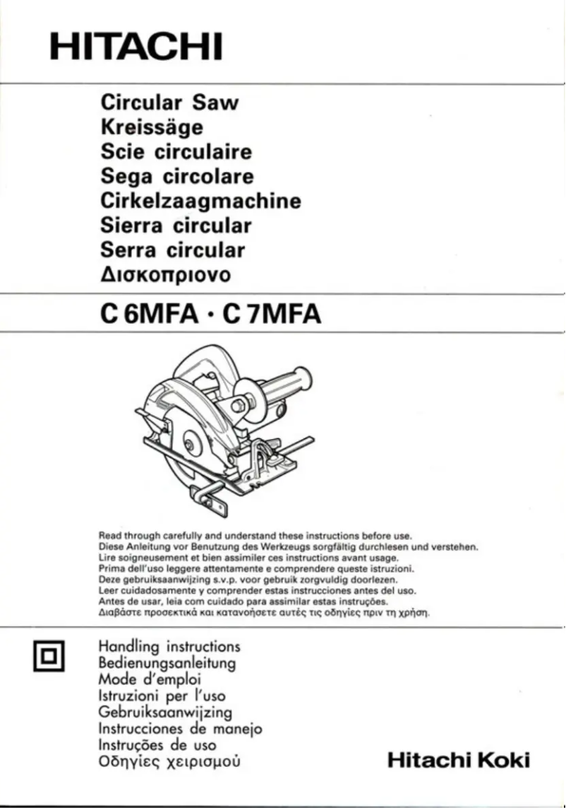 Image de la première page du manuel de l'appareil C 7MFA(LA)
