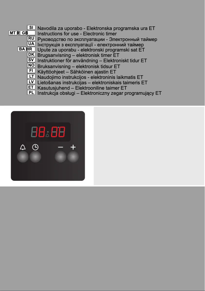 Image de la première page du manuel de l'appareil GI53378AW