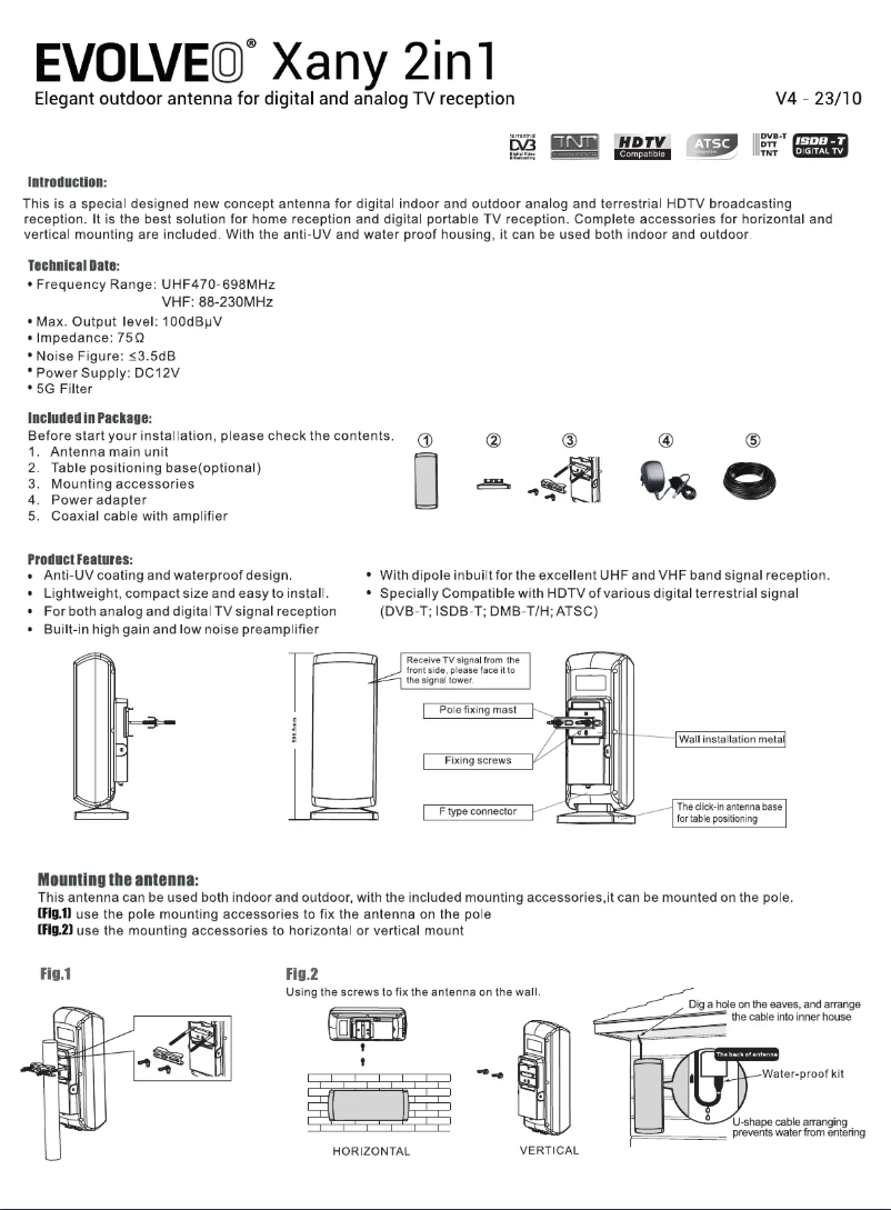 Image de la première page du manuel de l'appareil Xany 2in1