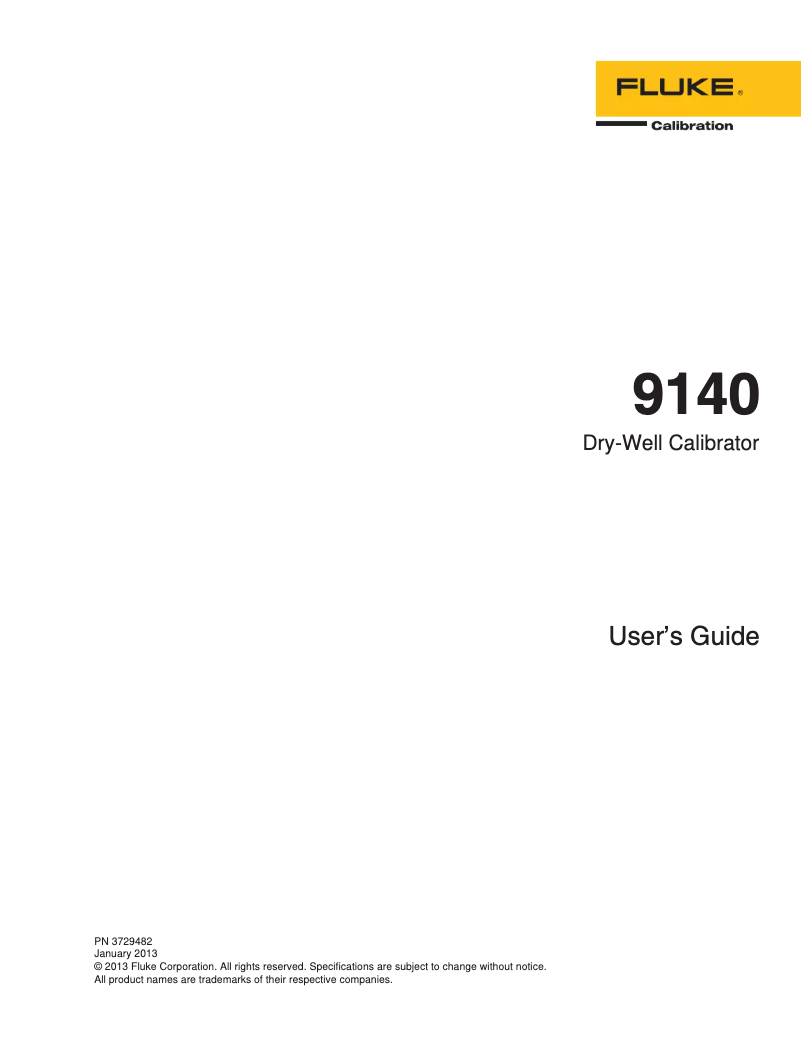 Imagen de la primera página del manual del dispositivo 9140