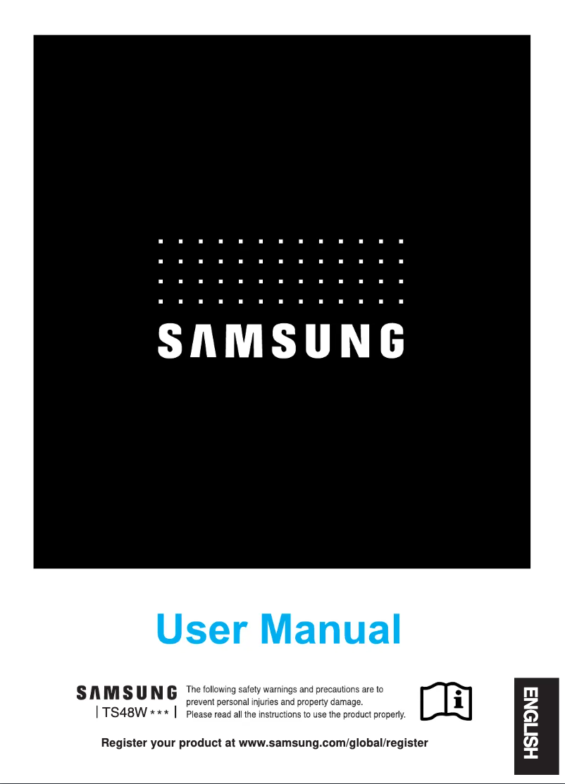 Page n°1 - Manuel utilisateur Samsung TS48W