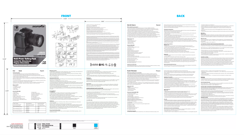 Image de la première page du manuel de l'appareil PGR-CNE9