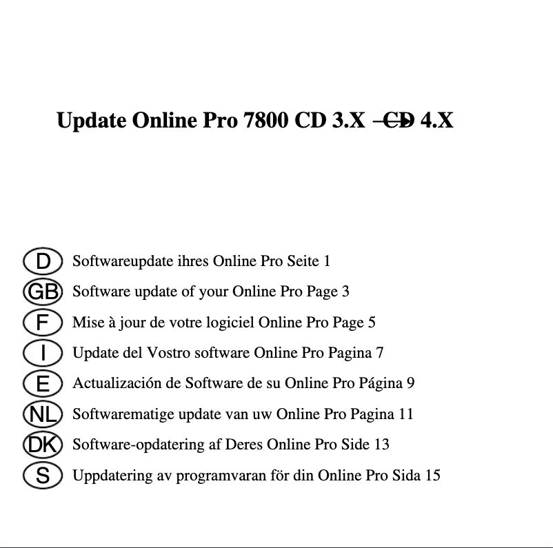 Page 1 de la notice Manuel utilisateur Becker Online pro 7800