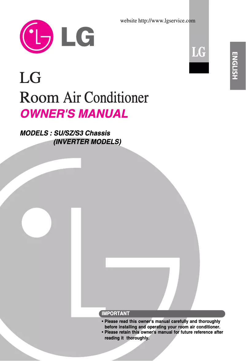Page n°1 - Manuel utilisateur LG ASNW126URH0