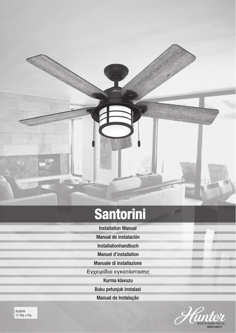 Page n°1 - Manuel utilisateur Hunter Santorini